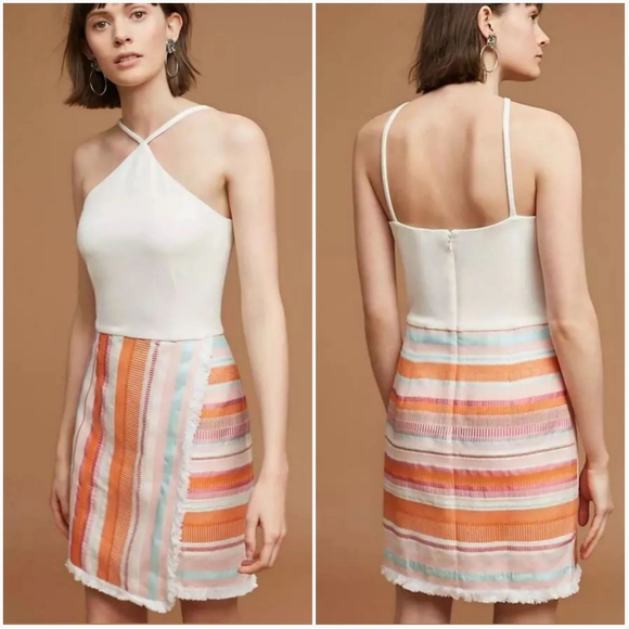 Anthropologie Dresses & Skirts - Anthropologie Hutch Dress Kalyn Halter Fringe 6P